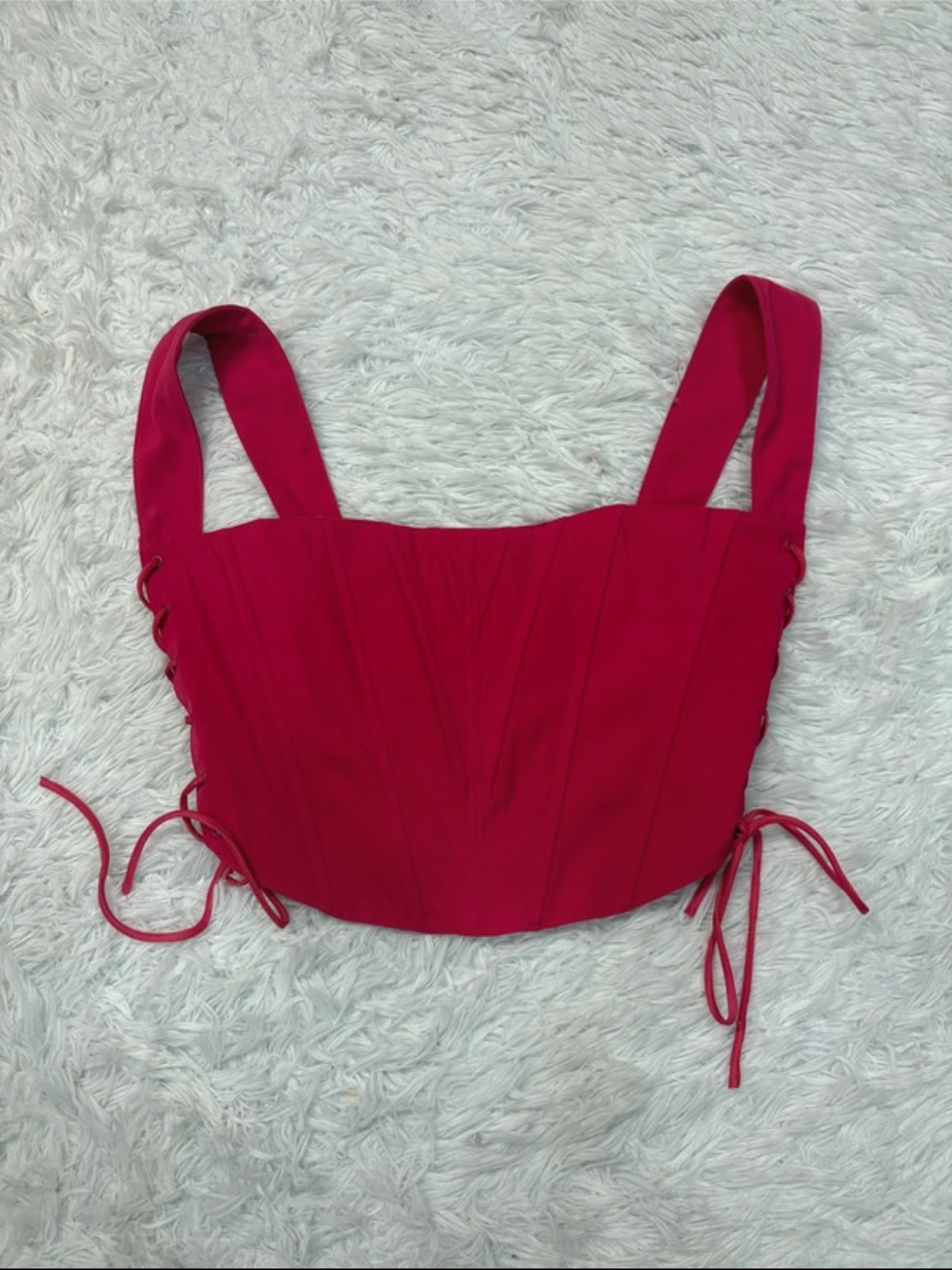 Edit by nine pink corset top